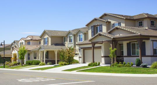 suburban homes in southern california